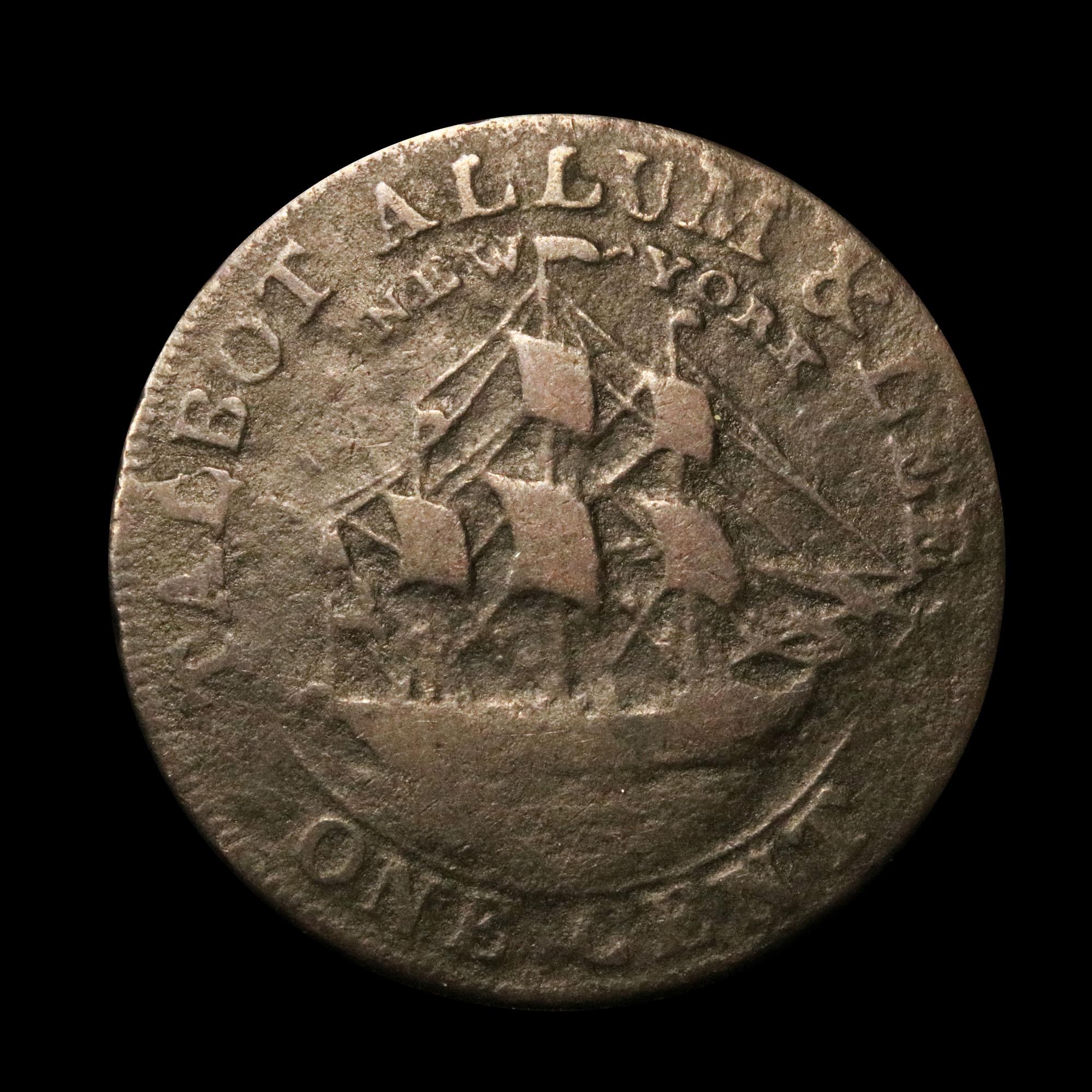 ***Auction Highlight*** 1794 NY Talbot, Allum, & Lee Colonial Cent 1c Graded vf++ By USCG (fc)