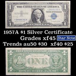 **Star Note  1957A $1 Blue Seal Silver Certificate Grades xf+