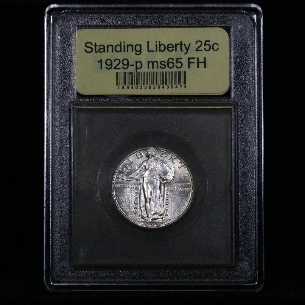 ***Auction Highlight*** 1929-p Standing Liberty Quarter 25c Graded GEM FH by USCG (fc)