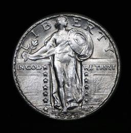 ***Auction Highlight*** 1929-p Standing Liberty Quarter 25c Graded GEM FH by USCG (fc)