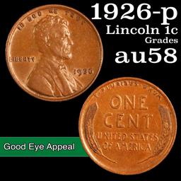 1926-p Lincoln Cent 1c Grades Choice AU/BU Slider