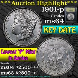 ***Auction Highlight*** 1901-p Morgan Dollar $1 Graded Choice Unc By USCG (fc)