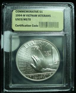 1994-w Vietnam Modern Commem Dollar $1 Graded GEM++, Perfection By USCG
