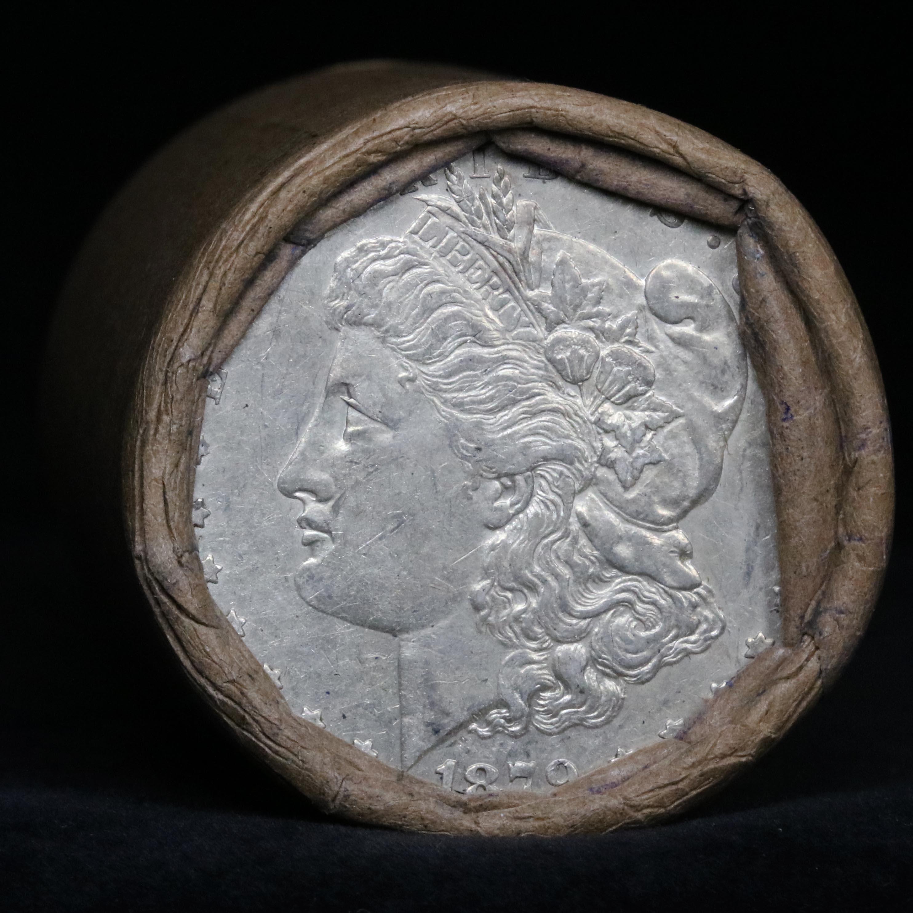 ***Auction Highlight*** Morgan dollar roll ends 1879 & 'cc', Better than average circ (fc)