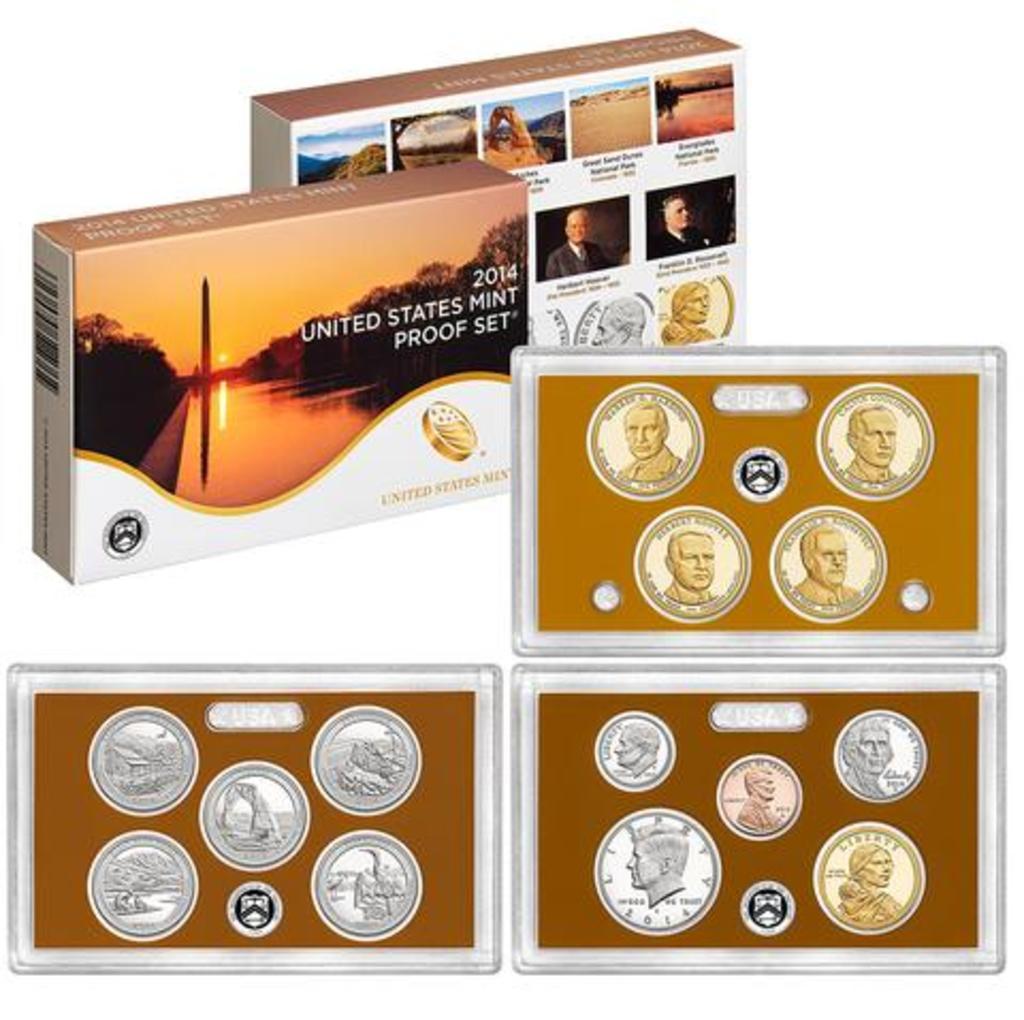 2014 United States Mint Proof Set; 14 pcs