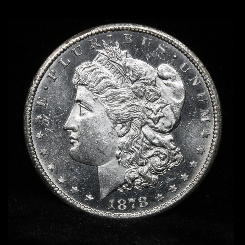 ***Auction Highlight*** 1878-cc Morgan Dollar $1 Graded Choice Unc DMPL by USCG (fc)