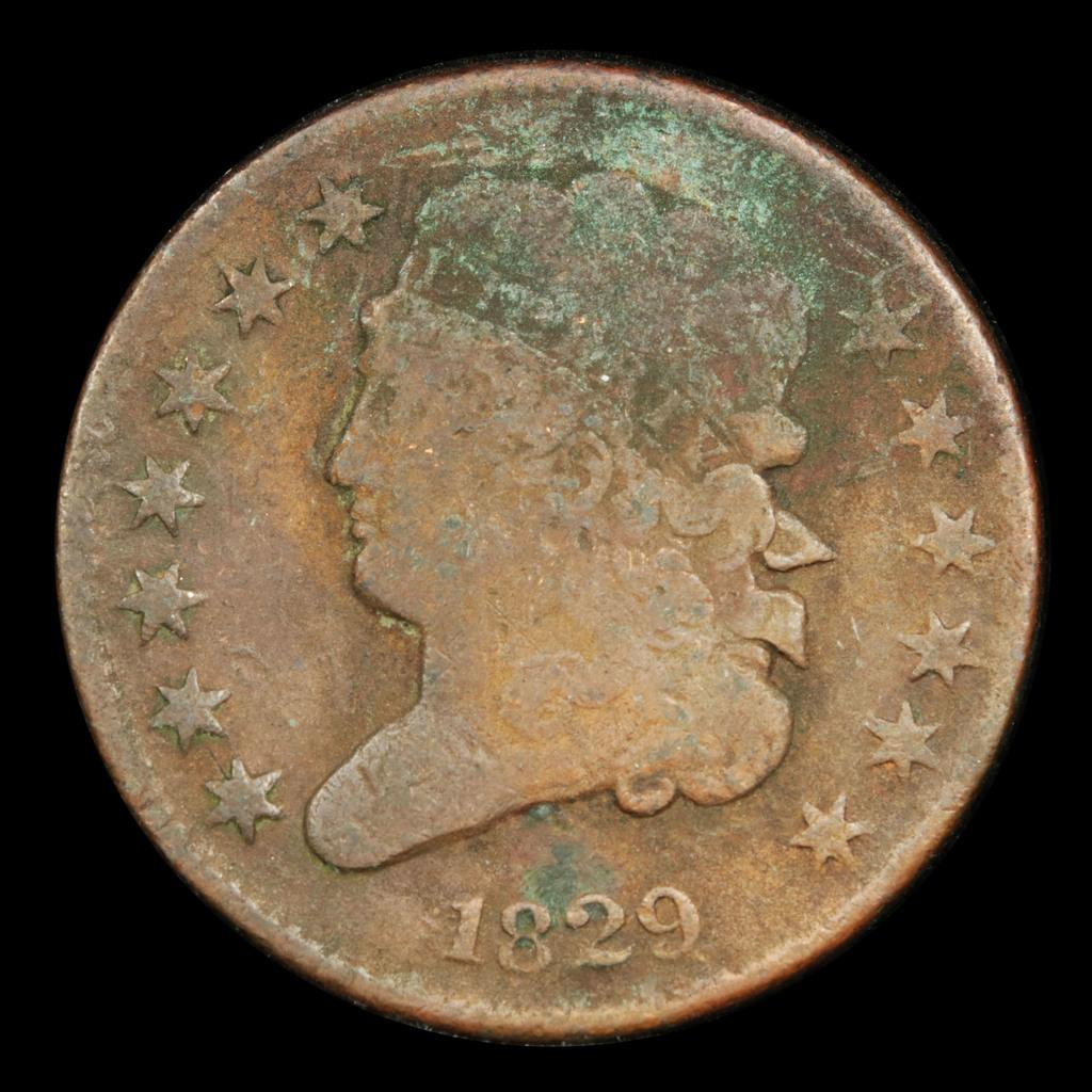 1829 Classic Head half cent 1/2c Grades vg, very good