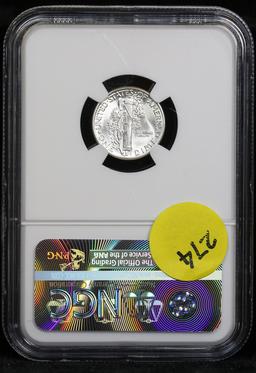 NGC 1944-p Mercury Dime 10c Graded ms64 by NGC