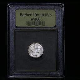 ***Auction Highlight*** 1915-p Barber Dime 10c Graded GEM+ Unc By USCG (fc)