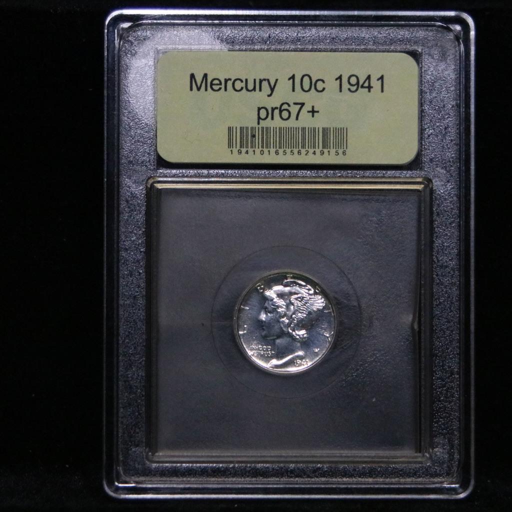 ***Auction Highlight*** 1941-p Mercury Dime 10c Graded GEM++ Proof by USCG (fc)