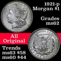 1921-p Morgan Dollar $1 Grades Select Unc