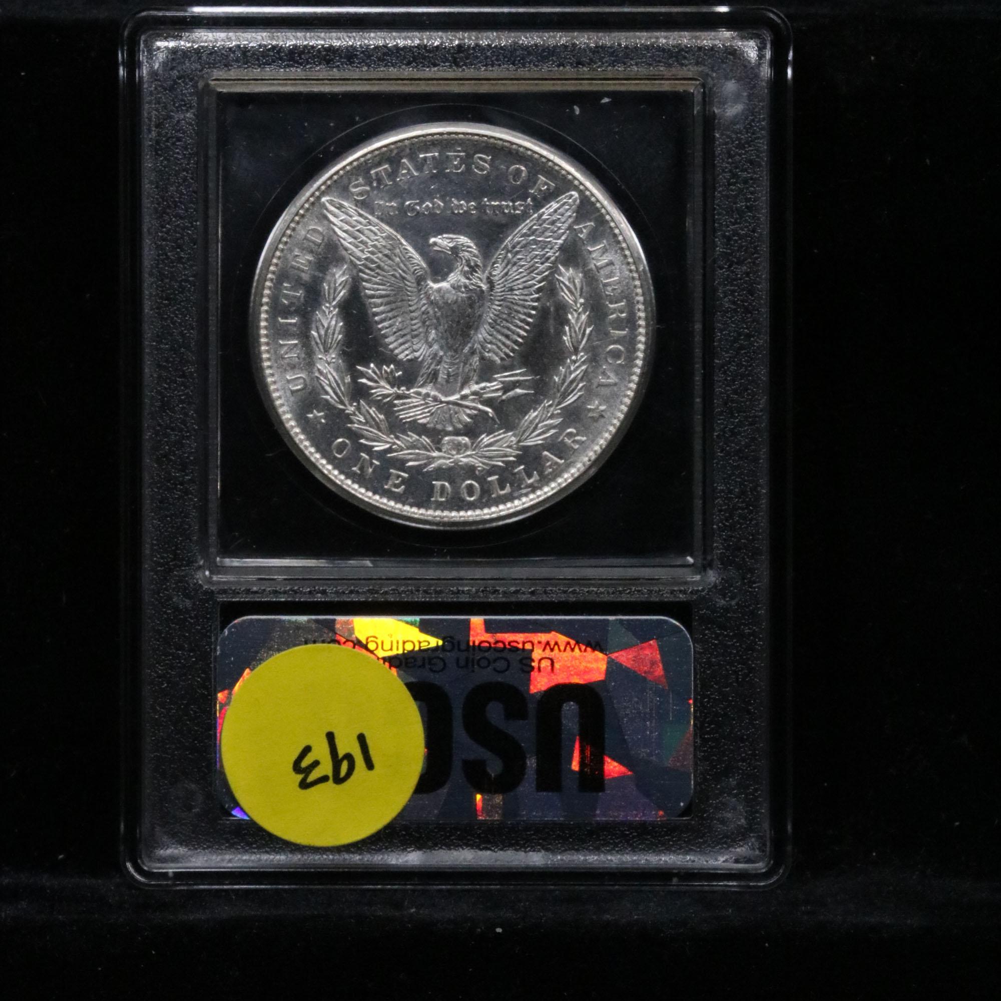 ***Auction Highlight*** 1889-p Morgan Dollar $1 Graded GEM+ UNC DMPL by USCG (fc)