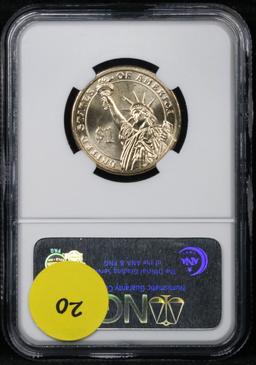NGC 2007-d James Madison Presidential Dollar $1 Graded GEM By NGC