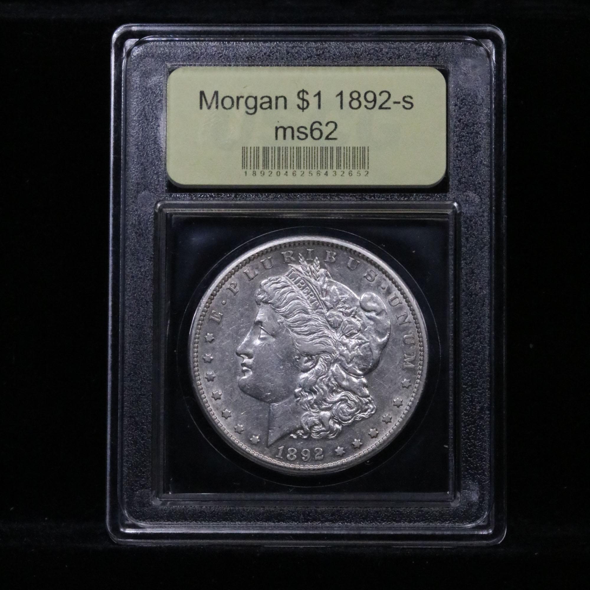 ***Auction Highlight*** 1892-s Morgan Dollar $1 Graded Select Unc by USCG (fc)