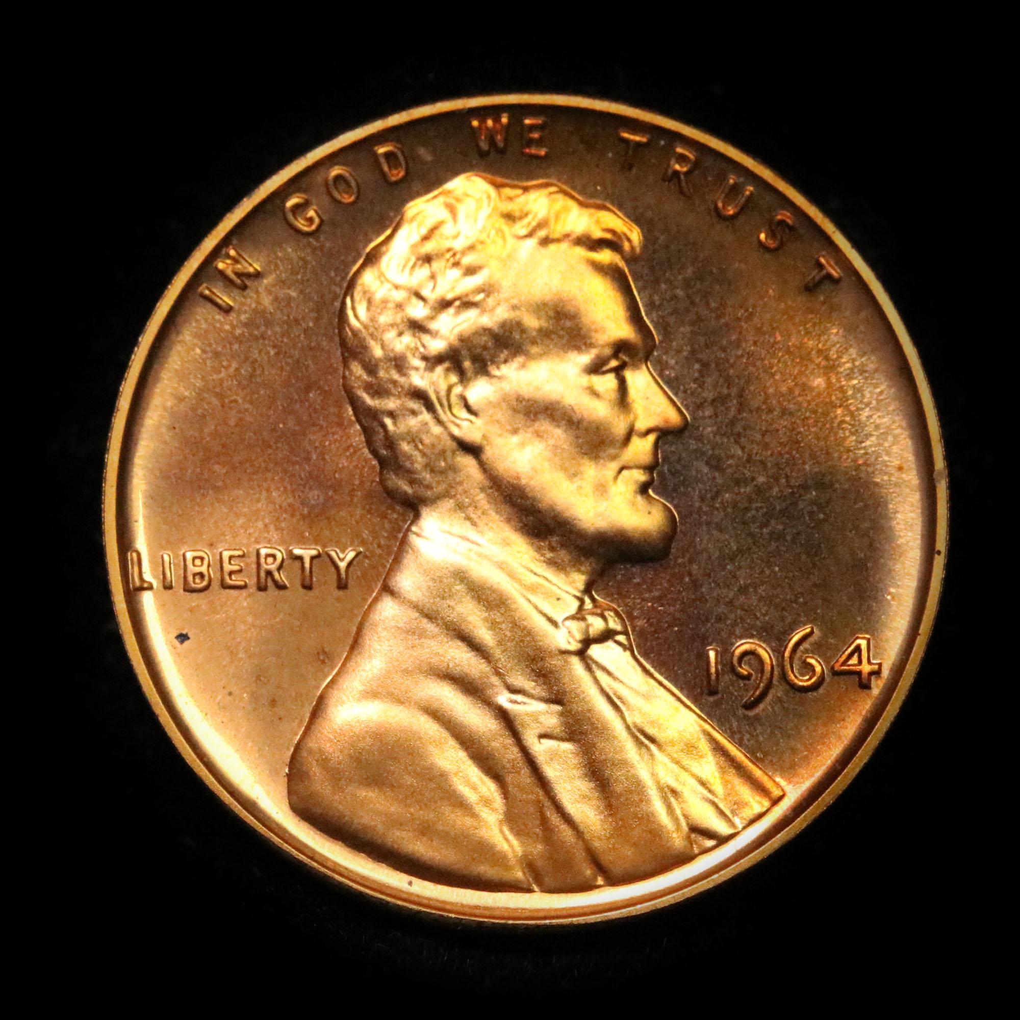 1964 Lincoln Cent 1c Grades Gem++ Proof Red Cameo