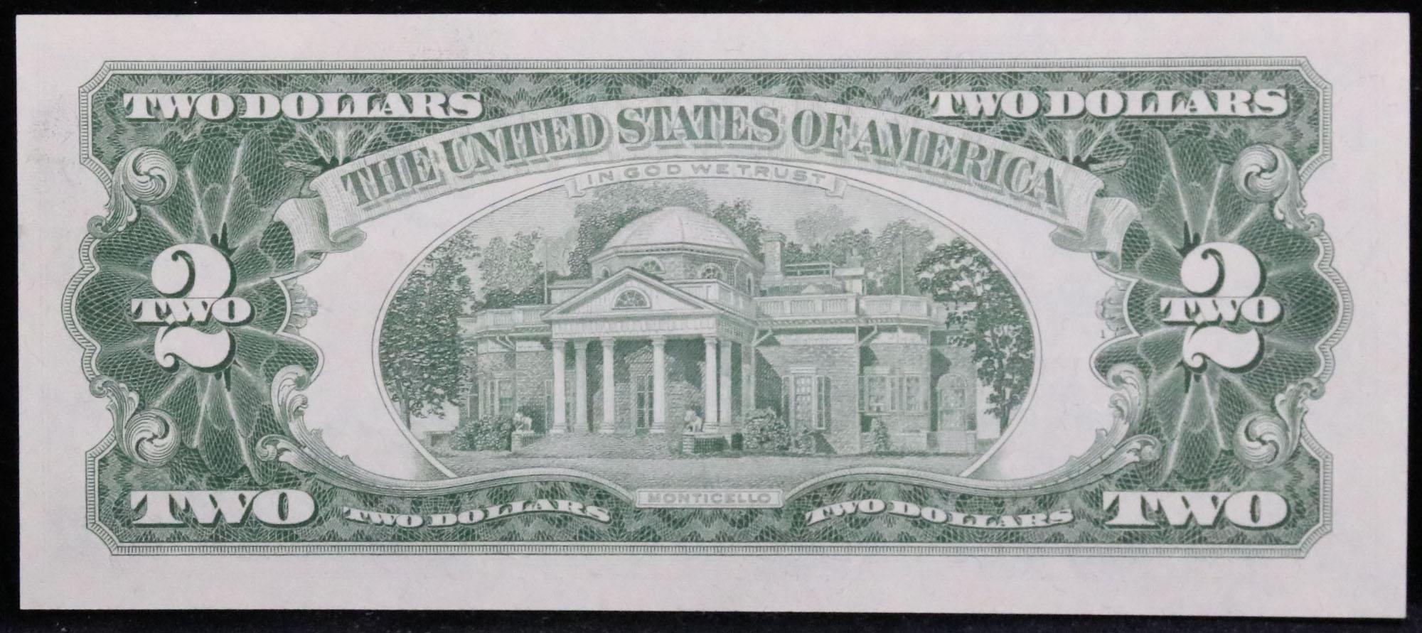 1963 $2 Red Seal United States Note Grades Gem++ CU