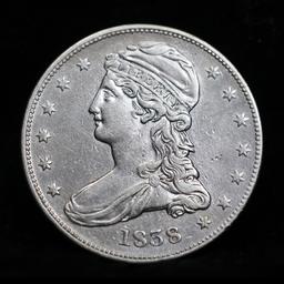 1838 Capped Bust Half Dollar 50c Grades xf (fc)