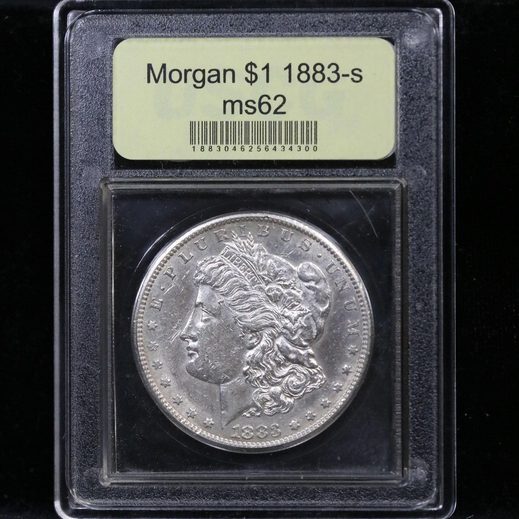 ***Auction Highlight*** 1883-s Semi PL Morgan Dollar $1 Graded Select Unc by USCG (fc)