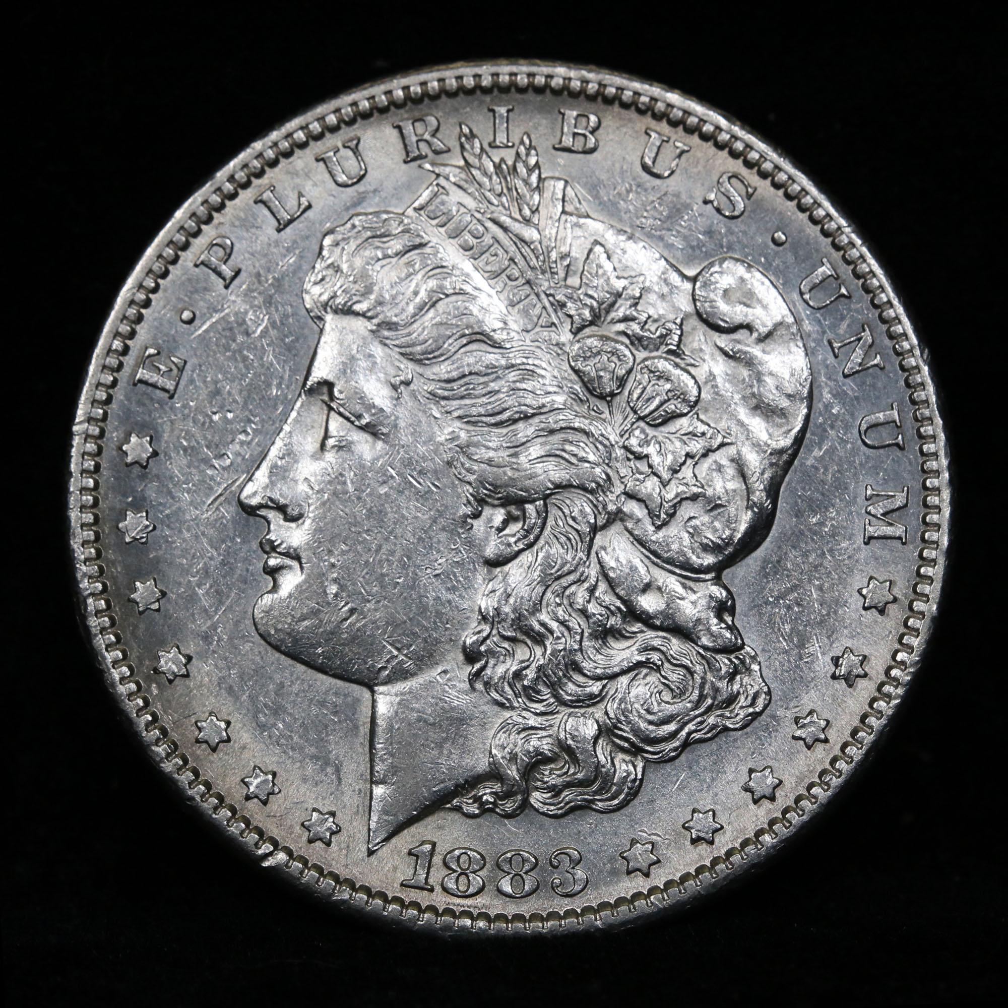 ***Auction Highlight*** 1883-s Semi PL Morgan Dollar $1 Graded Select Unc by USCG (fc)