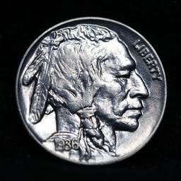 1936-p Buffalo Nickel 5c Grades GEM+ Unc