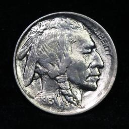 1913-p Ty I Buffalo Nickel 5c Grades GEM+ Unc (fc)