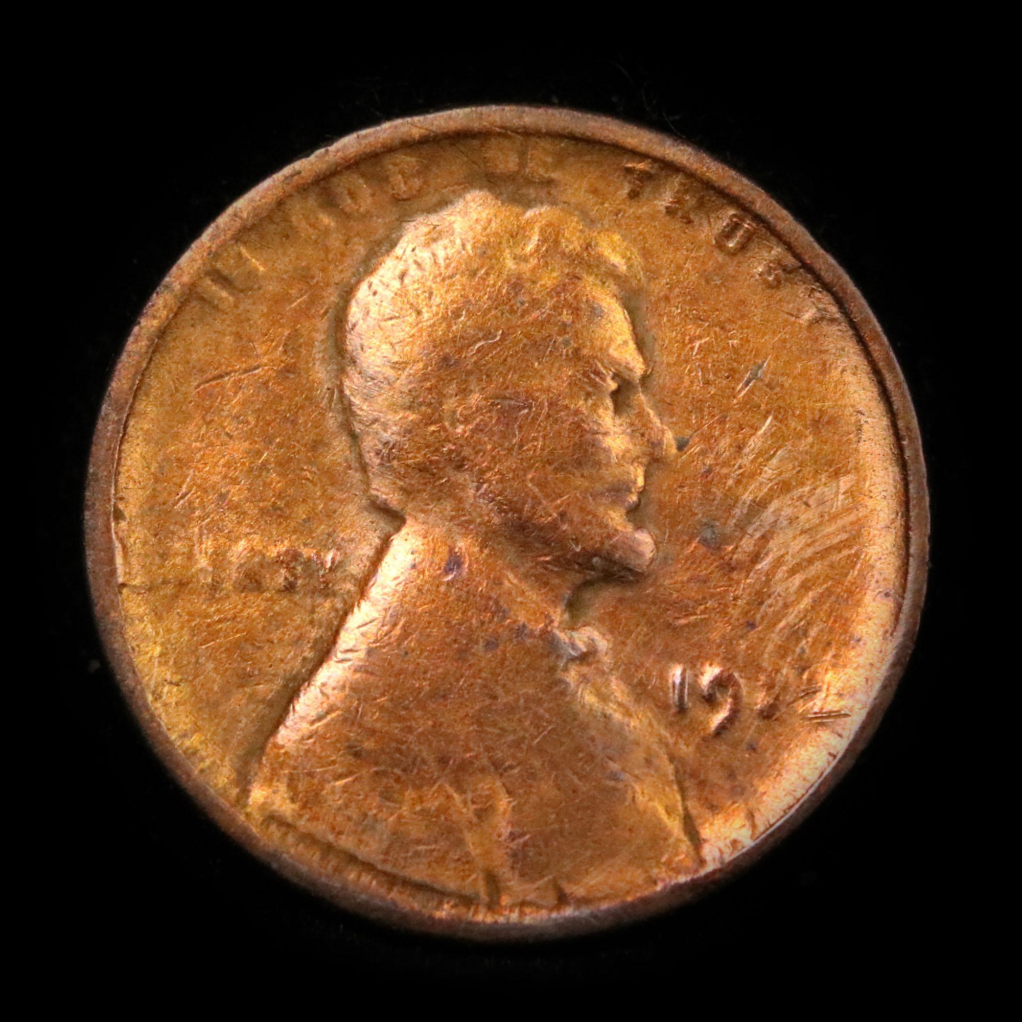 1922-d Weak d Lincoln Cent 1c Grades vg details