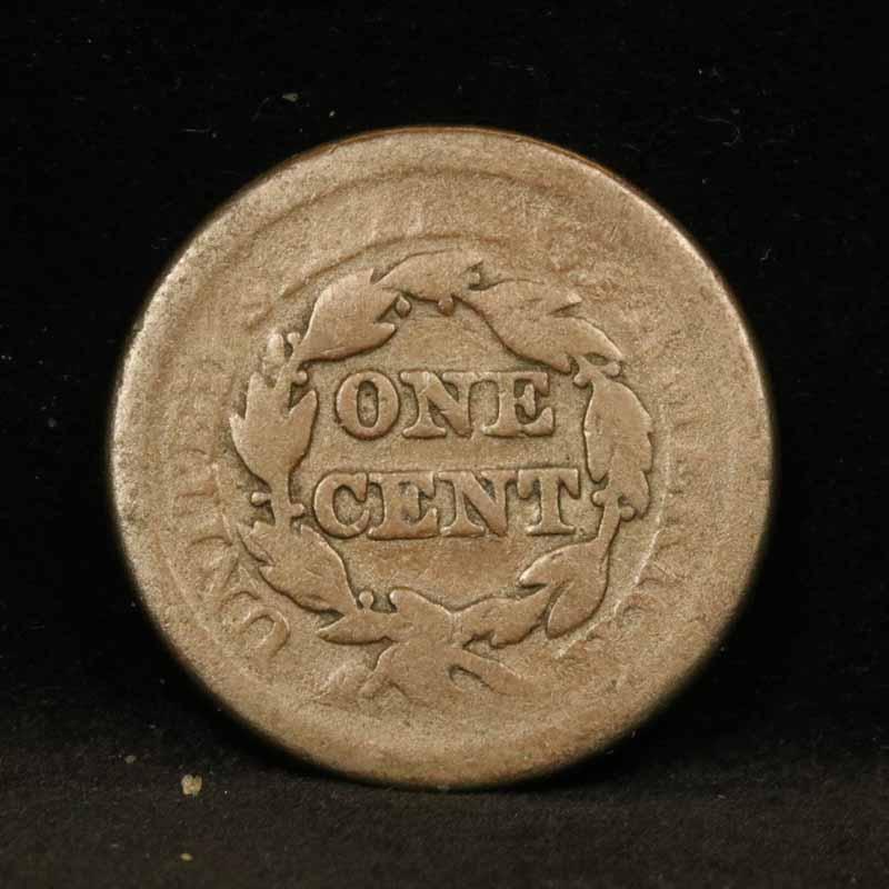 1851 Braided Hair Large Cent 1c Grades vf, very fine