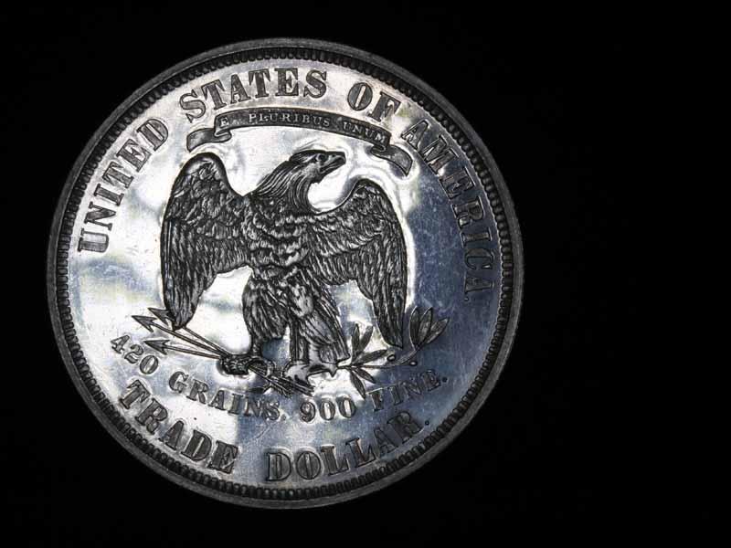 ***Auction Highlight*** 1876 Trade Dollar $1 Graded GEM+ Proof Cameo by USCG (fc)