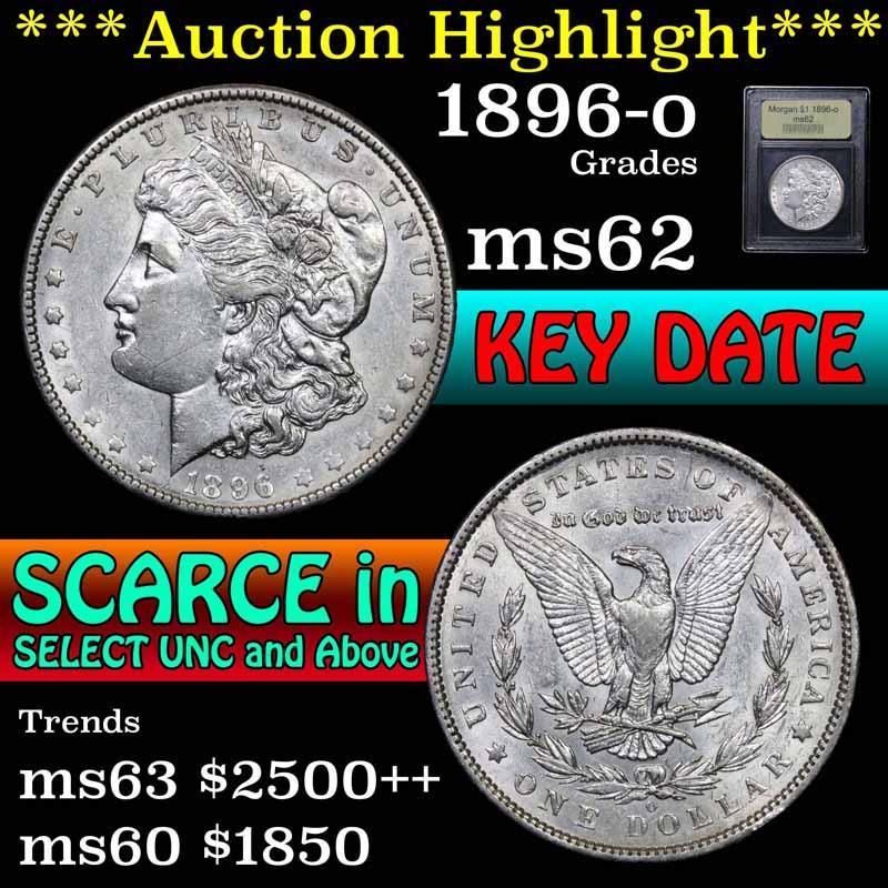 ***Auction Highlight*** 1896-o Morgan Dollar $1 Graded Select Unc by USCG (fc)