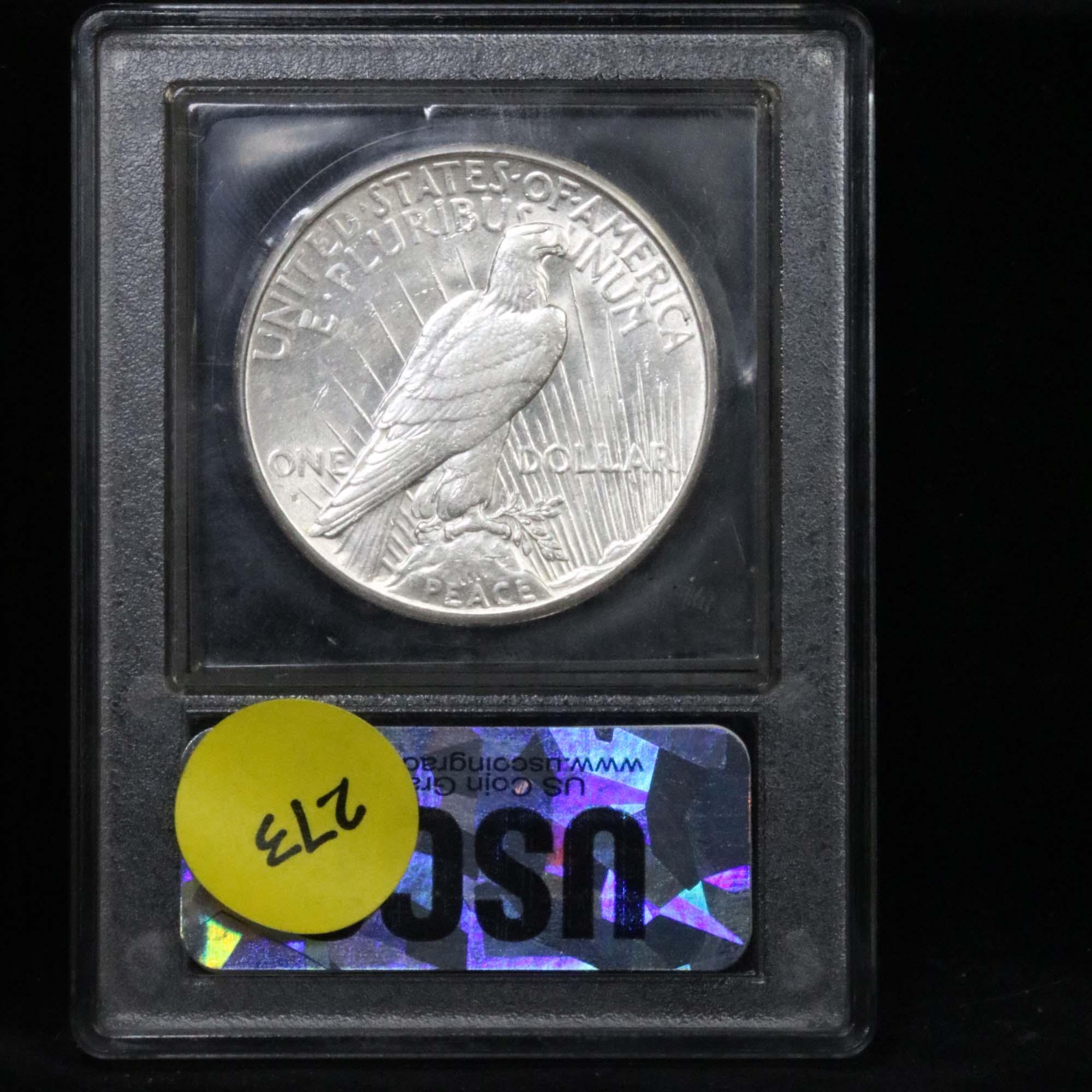 ***Auction Highlight*** 1934-s Peace Dollar $1 Graded Choice Unc by USCG (fc)