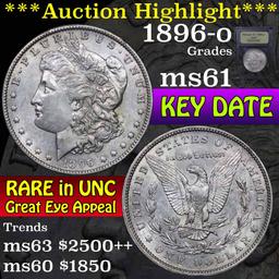 ***Auction Highlight*** 1896-o Morgan Dollar $1 Graded BU+ by USCG (fc)