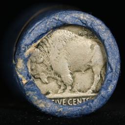 Full roll of Buffalo Nickels, 's' Mint on one end & a 's' Mint reverse on other end (fc)