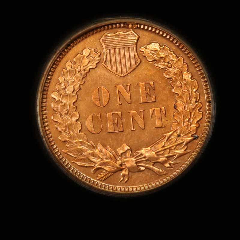 ***Auction Highlight*** 1883 Indian Cent 1c Graded Gem+ Proof Red by USCG (fc)