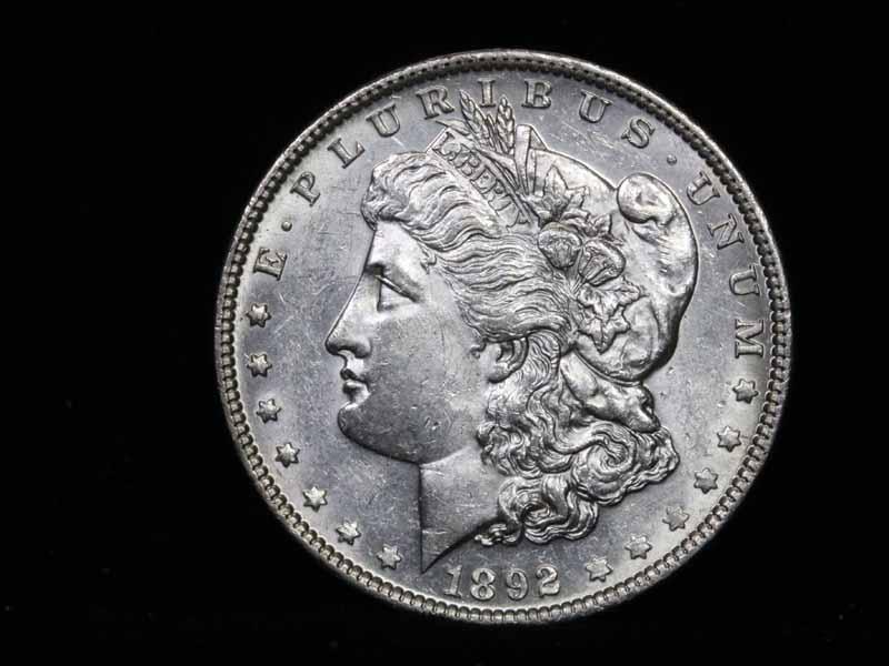 ***Auction Highlight*** 1892-p Morgan Dollar $1 Graded Select Unc by USCG (fc)