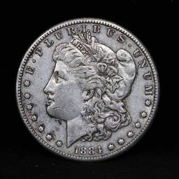 1884-s Morgan Dollar $1 Grades xf+