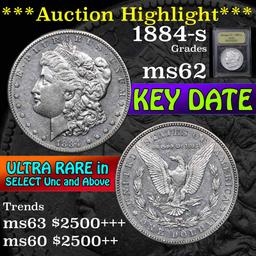 ***Auction Highlight*** 1884-s Morgan Dollar $1 Graded Select Unc by USCG (fc)