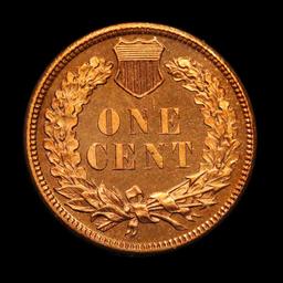 ***Auction Highlight*** 1886 Ty1 Indian Cent 1c Graded GEM++ Proof Cameo by USCG (fc)