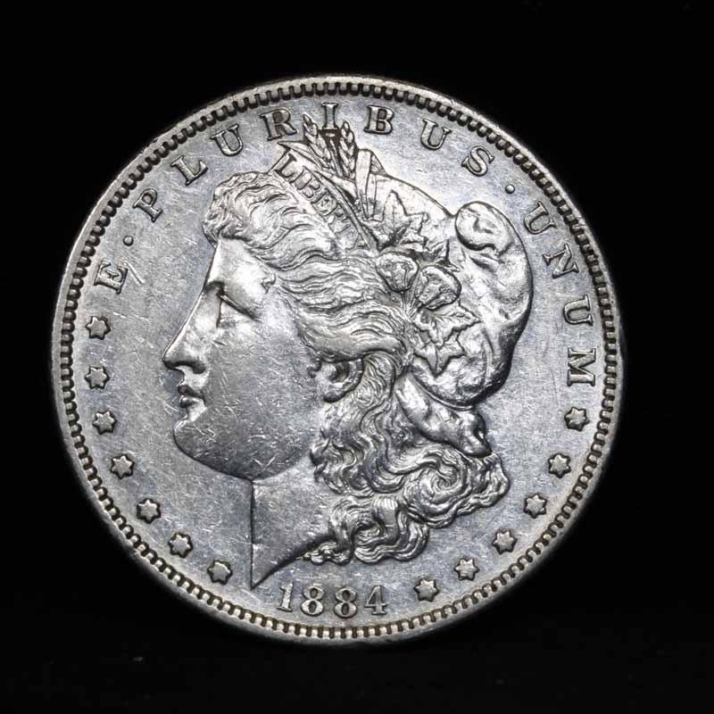 ***Auction Highlight*** 1884-s Morgan Dollar $1 Graded BU+ by USCG (fc)