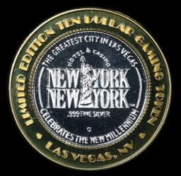 New York New York Casino Token .999 Fine Silver