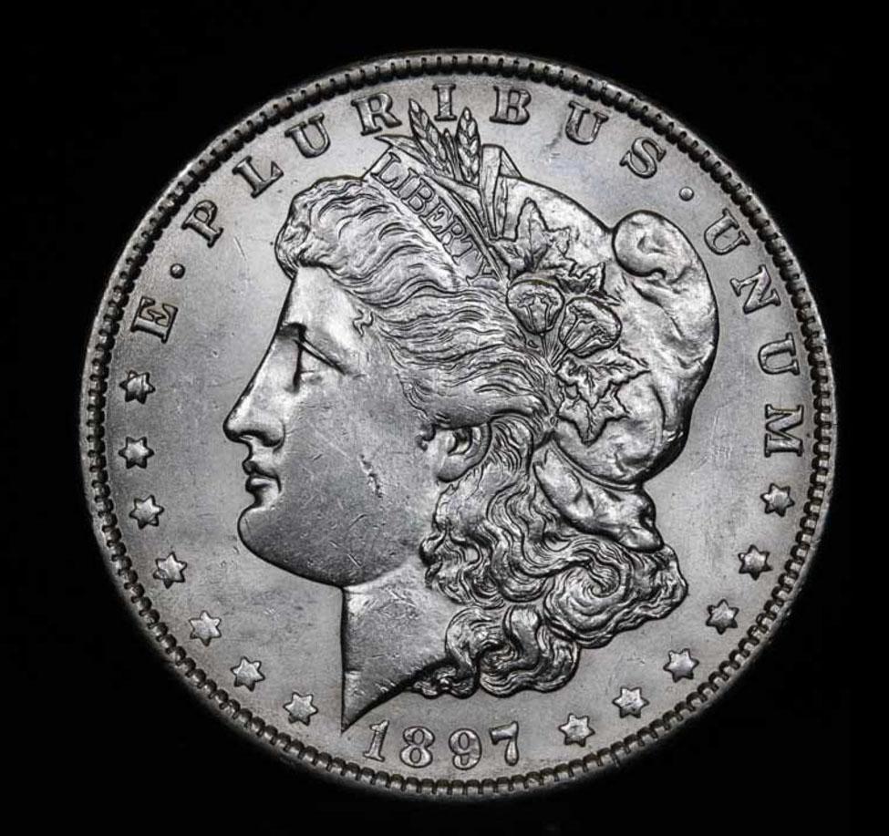 ***Auction Highlight*** 1897-o Morgan Dollar $1 Graded Select+ Unc by USCG (fc)