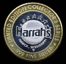 Harrah's Limited Edition .999 Fine Silver Casino Token