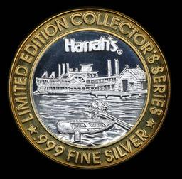 Harrah's Limited Edition .999 Fine Silver Casino Token