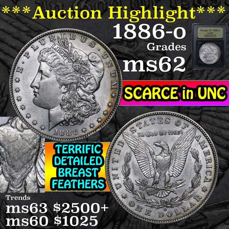 ***Auction Highlight*** 1886-o Morgan Dollar $1 Graded Select Unc By USCG (fc)