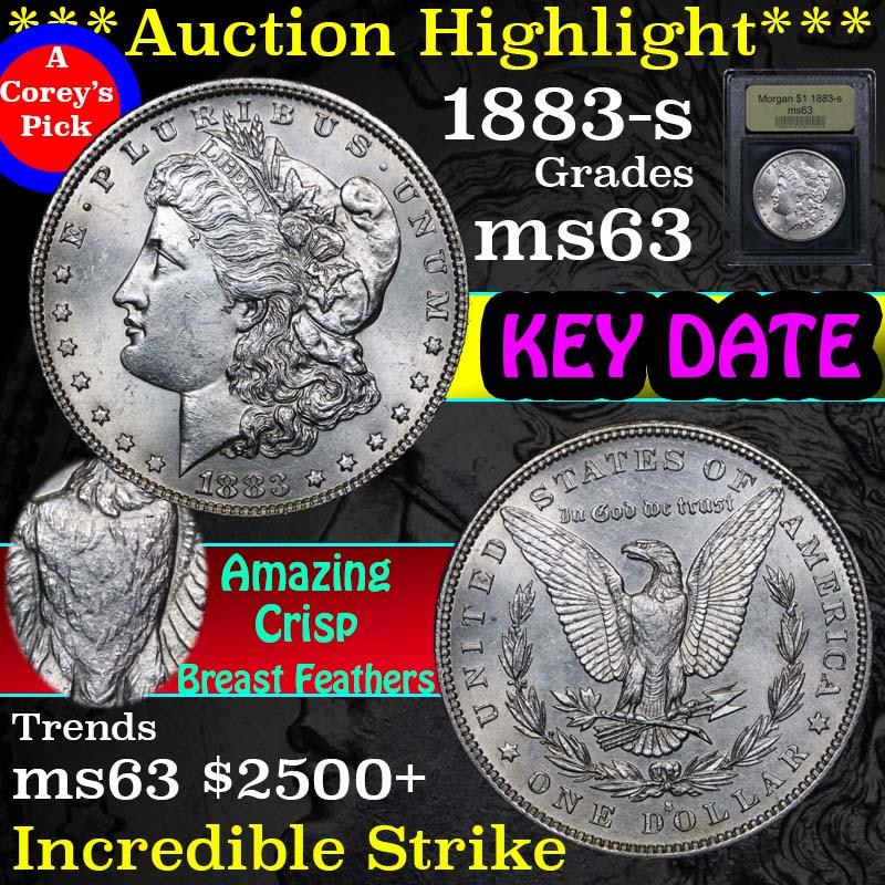 ***Auction Highlight*** 1883-s Morgan Dollar $1 Graded Select Unc By USCG (fc)