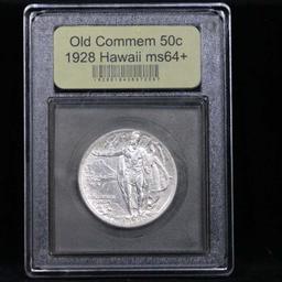 ***Auction Highlight*** 1928 Hawaii Old Commem Half Dollar 50c Graded Choice+ Unc By USCG (fc)