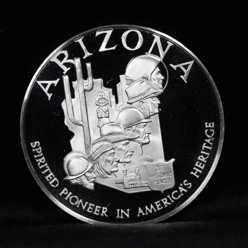 The Fifty State Bicentennial Medal Collection - Arizona Sterling Silver .925 Round 1 oz. Proof