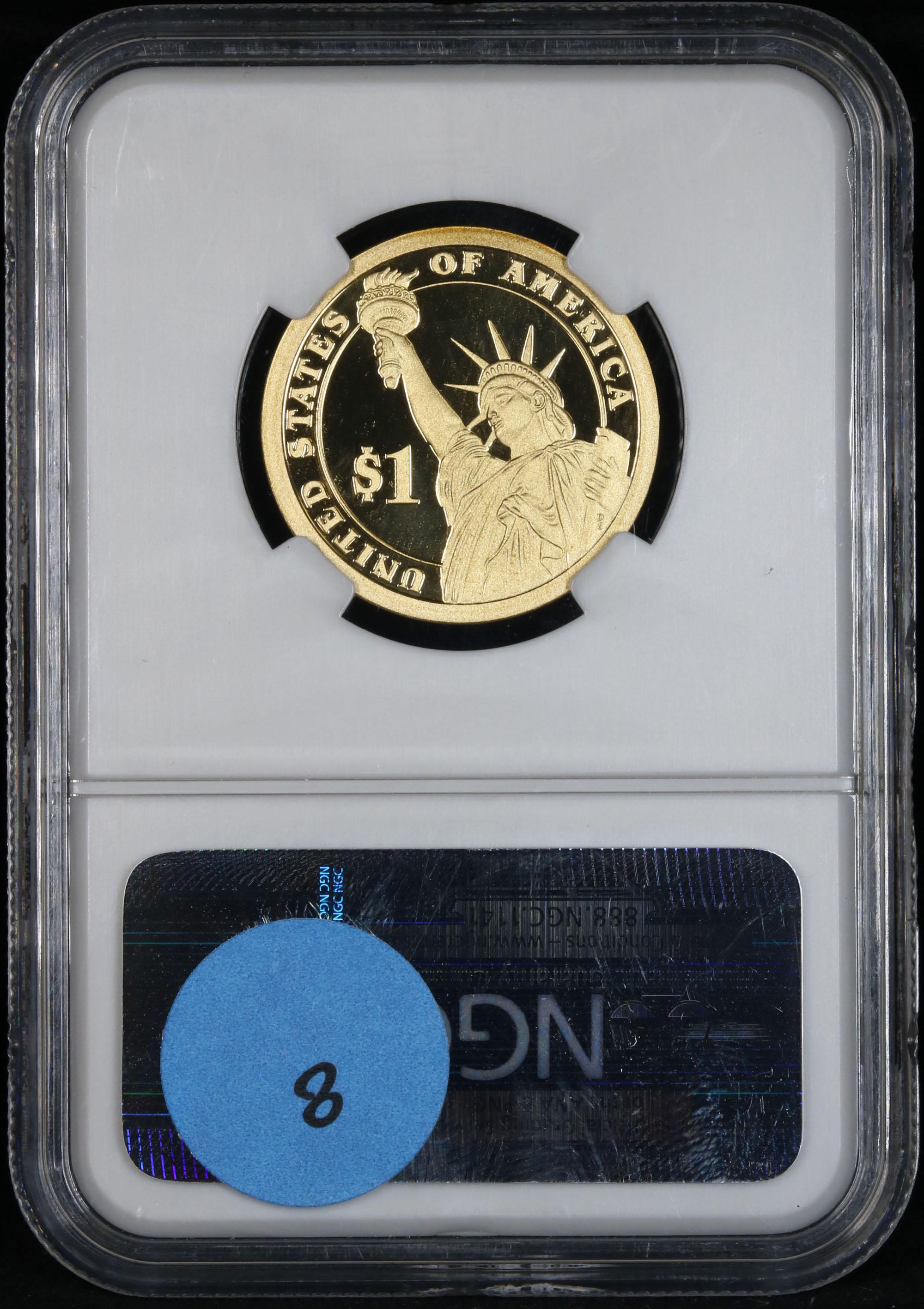 NGC 2010-s James Buchanan Presidential Dollar $1 Graded pr69 DCAM by NGC