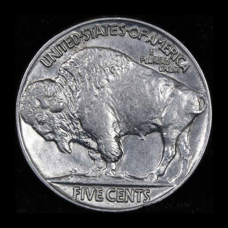 1937-p Buffalo Nickel 5c Grades Choice Unc