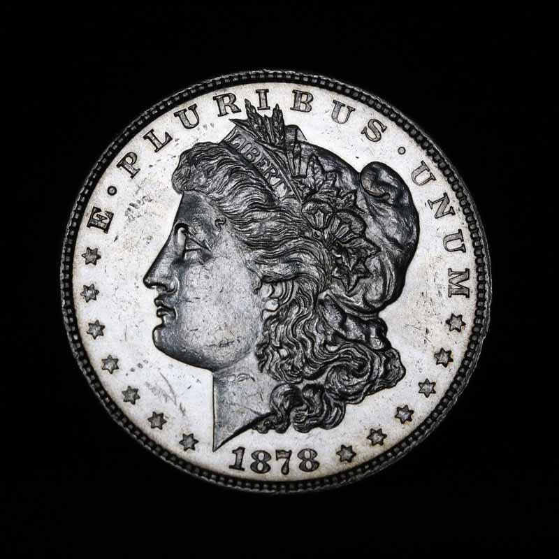 ***Auction Highlight*** 1878-p Rev '79 Morgan Dollar $1 Graded GEM Unc DMPL by USCG (fc)