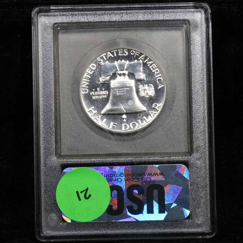 ***Auction Highlight*** Proof 1963 Franklin Half Dollar 50c Graded GEM++ Proof DCAM by USCG (fc)